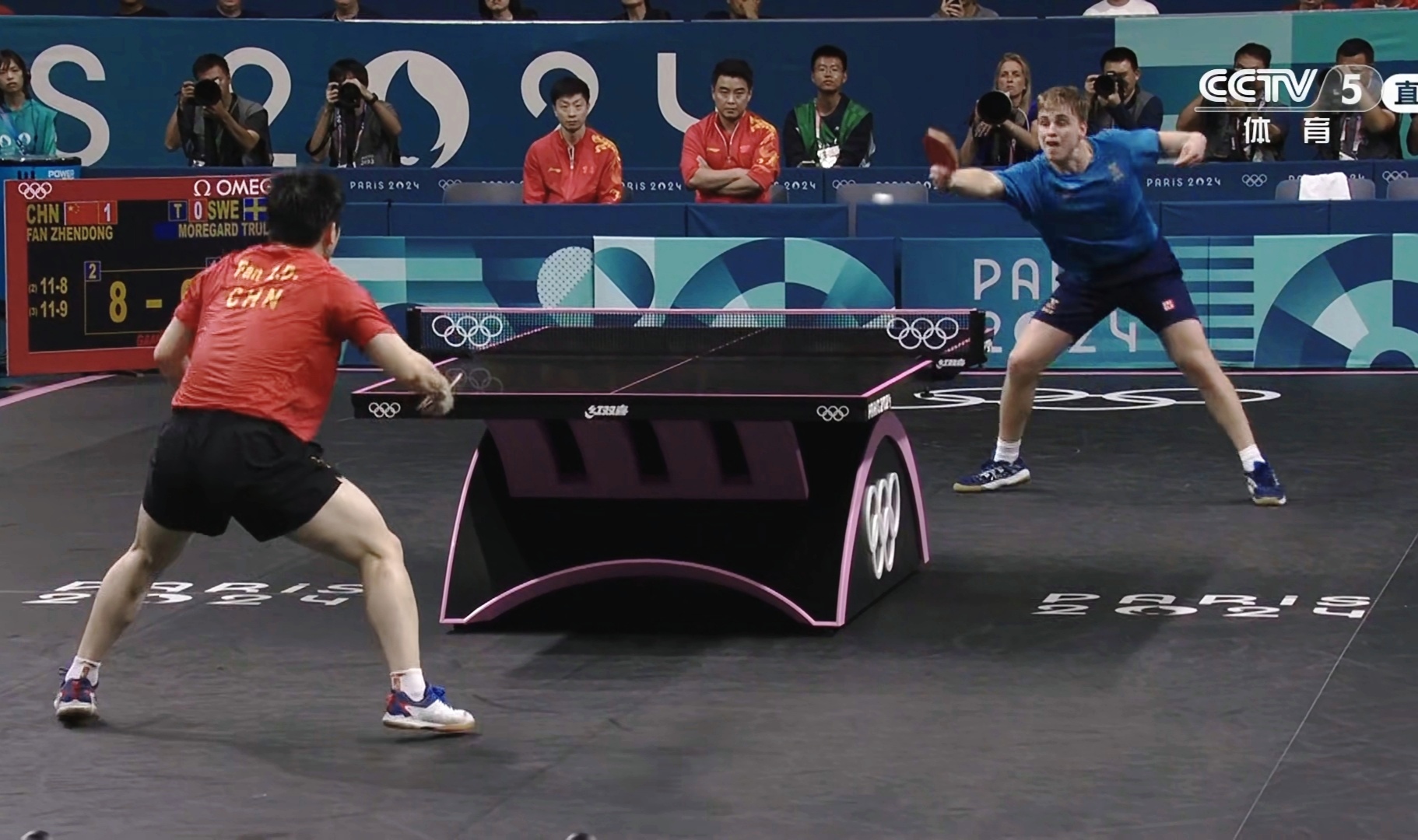 法国乒乓球队鏖战瑞典乒乓球队，张继科制霸全场的简单介绍