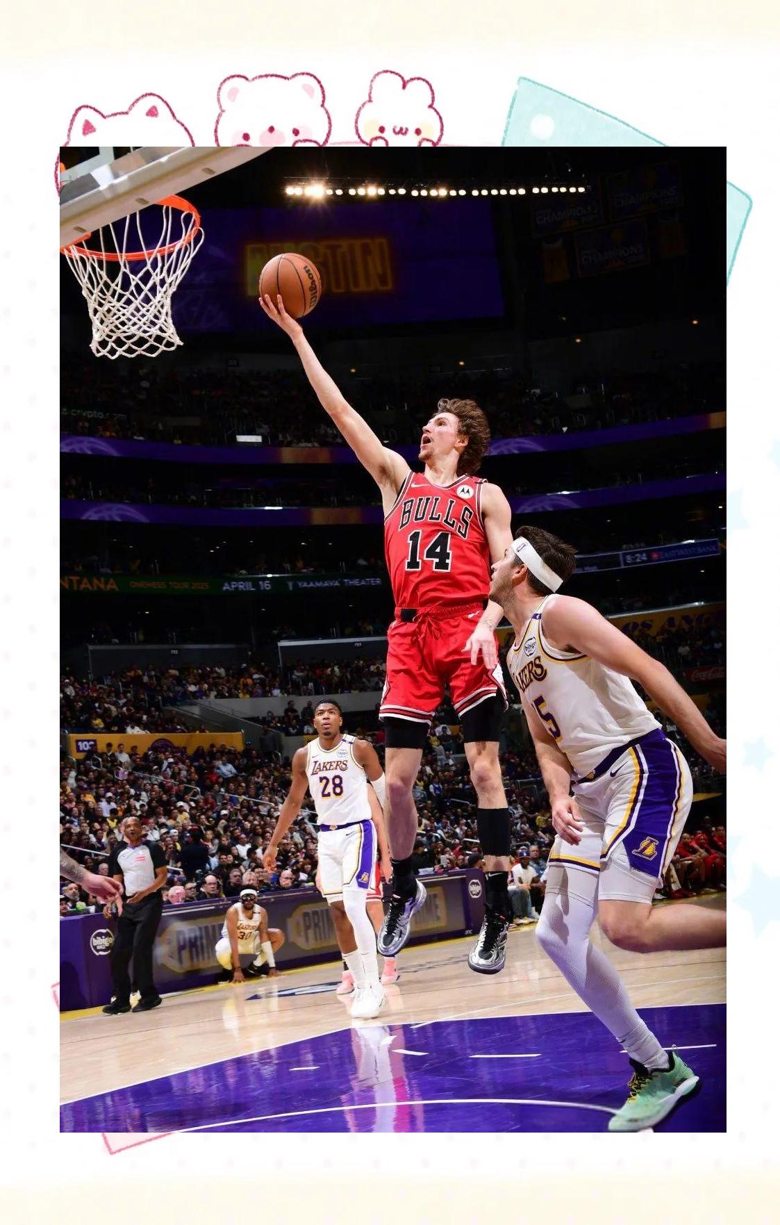 包含公牛力克湖人，武切维奇统治全场的词条